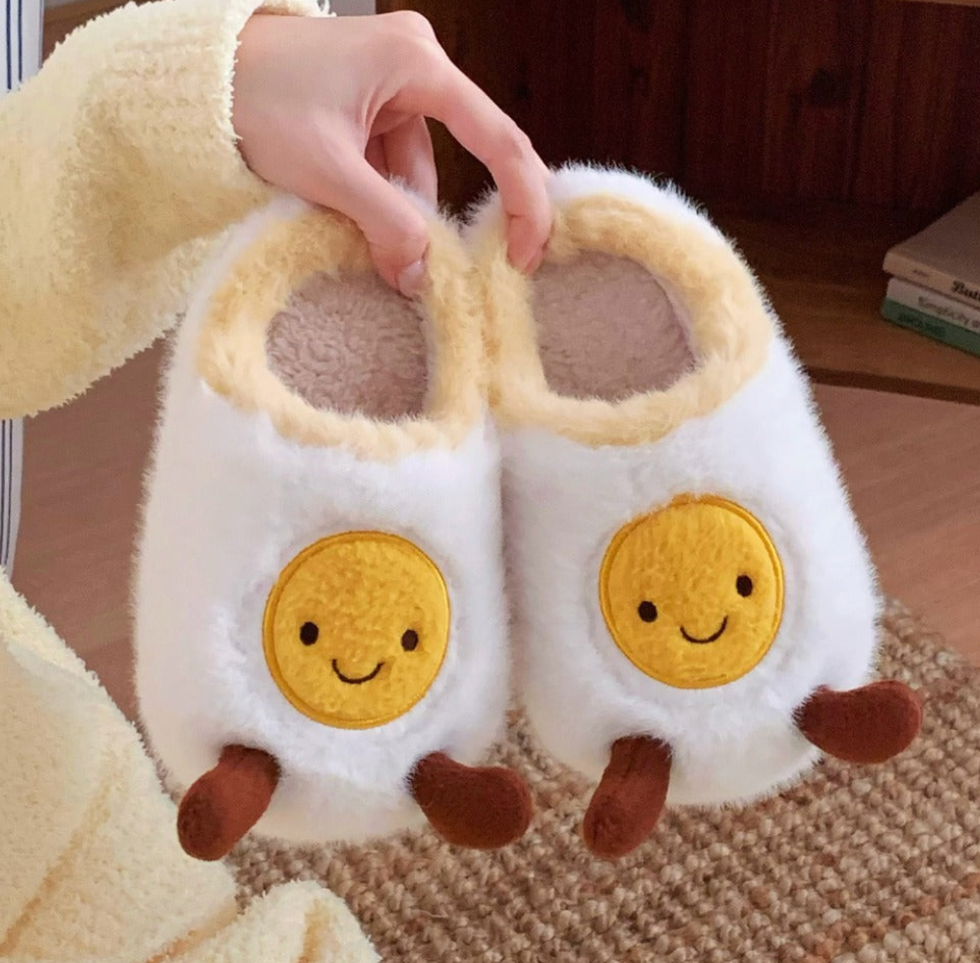 Pantoufles oeufs