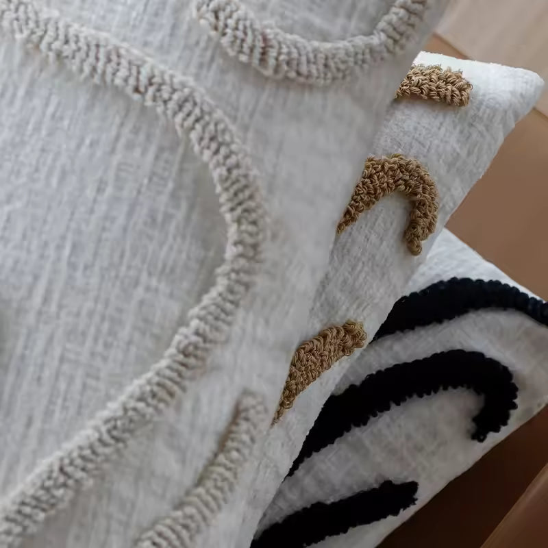 Coussins abstraits fleurs
