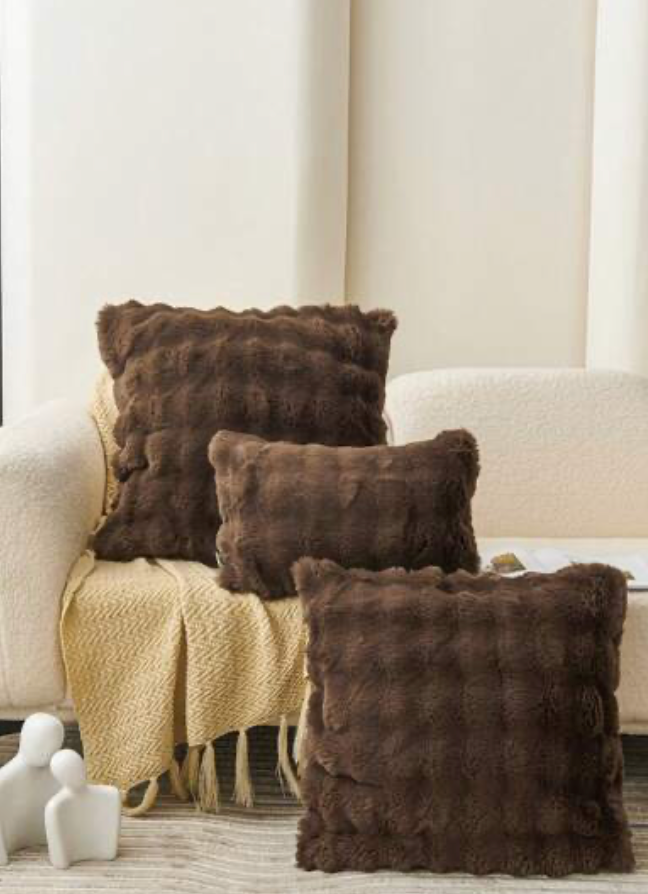 Coussin Mousseux Effet Peluche – Câlin visuel assuré