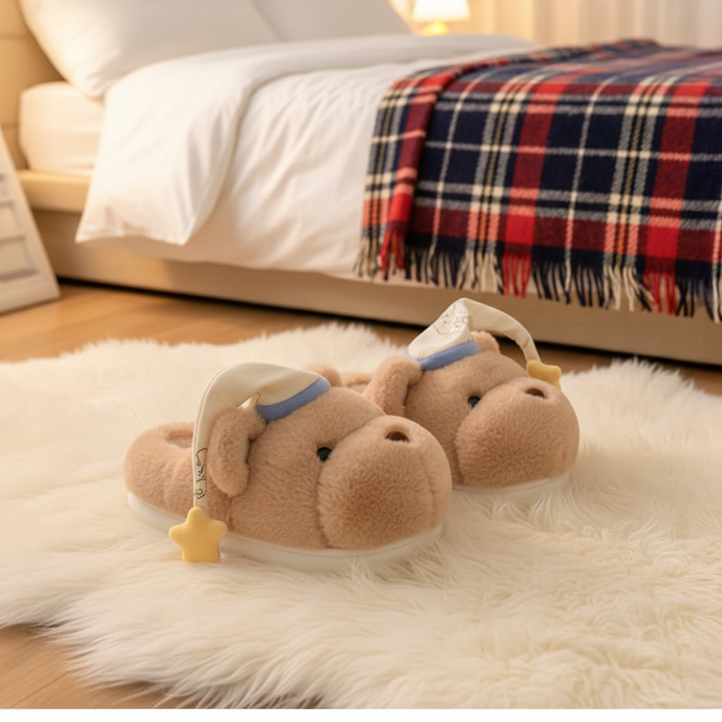 Chaussons Oursons Bonne Nuit – Prêts à dormir aussi !