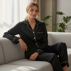 Pyjama Satin Élégance – Nuit en soie (ou presque)